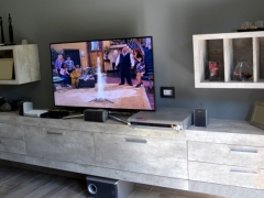 Mueble de TV en melamina Concreto Metropolitan