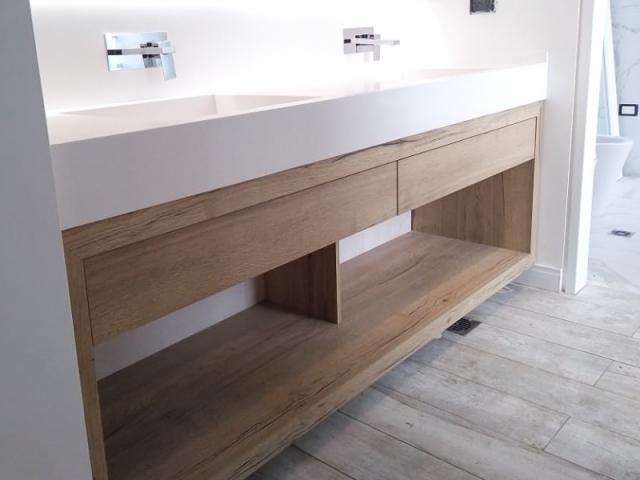 Mueble de Baño en melamina Roble Halifax Egger